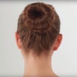 Donut bun hairstyle for summer months