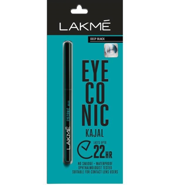 Lakme Eyeconic Black Kajal pencil - Top 10 Smudge Proof Under Rs. 500 Eyeliners & Pencils to Try- Read Review & Price