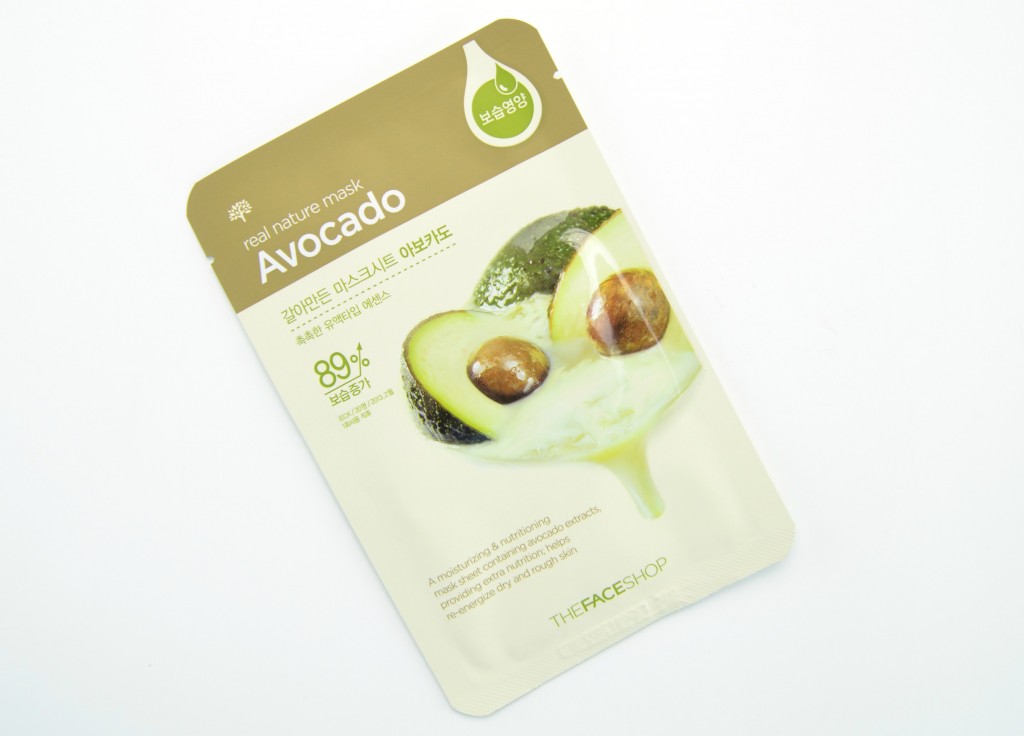 The Face Shop Real Nature Avocado Face Mask - The Face Shop Real Nature- Top 10 Sheet Masks with Review & Price