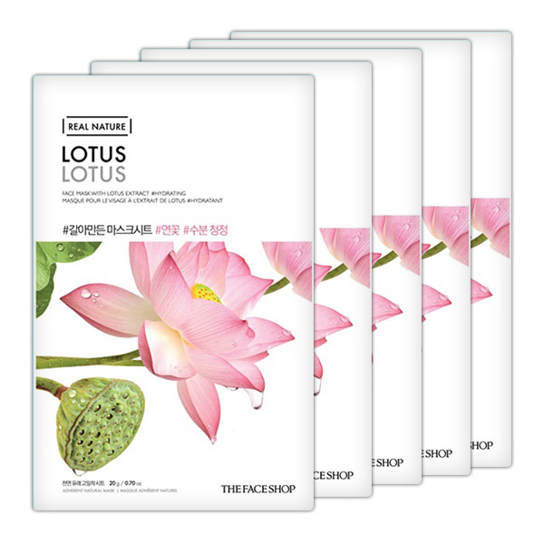 The Face Shop Real Nature Lotus Face Mask - The Face Shop Real Nature- Top 10 Sheet Masks with Review & Price
