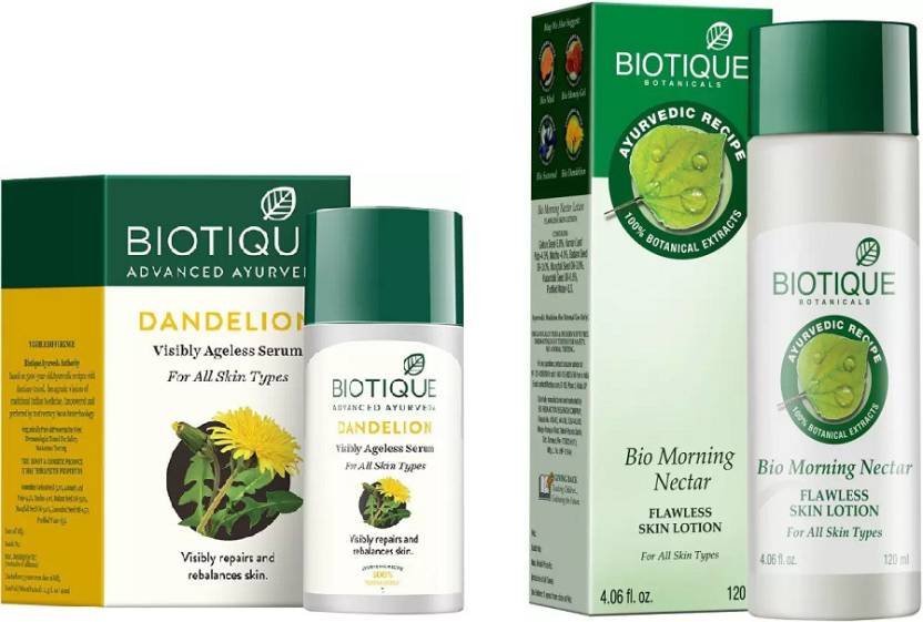 Biotique Bio Dandelion Visibly Ageless Serum - Fairness Creams - Best 12 Skin Lightening Serums,Creams & Gels in India