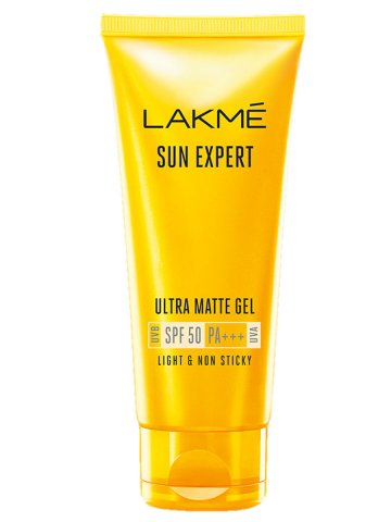 Lakme Sun Expert Ultra Matte SPF 50 PA Gel Sunscreen - Fairness Creams - Best 12 Skin Lightening Serums,Creams & Gels in India