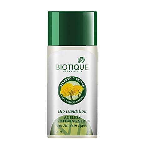 Biotique Bio Dandelion Ageless Lightening Serum - 14 Best Face Serum for Anti-Ageing, Hydrating & Skin Renewal in India